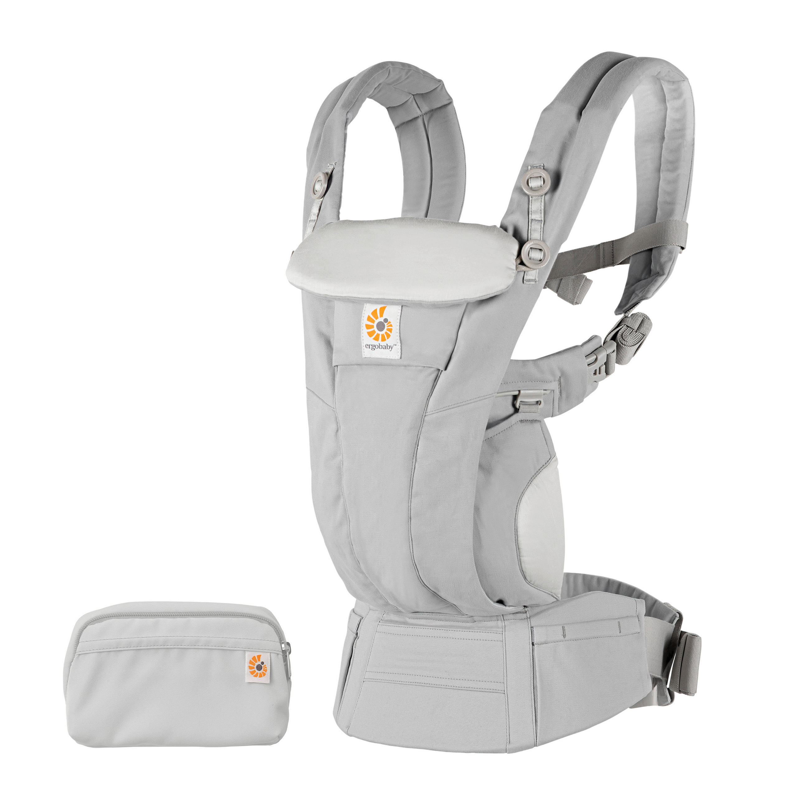 BABYTRAGE Omni Dream  - Hellgrau, Basics, Textil (23,5/16/27cm) - Ergo Baby