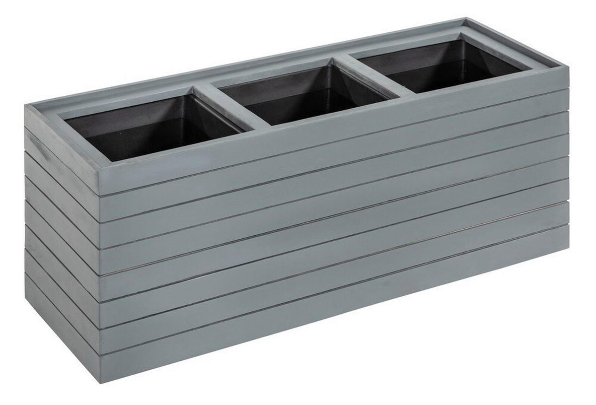 TRUHLÍK NA KVĚTINY dřevo, 84/30/35 cm - antracitová, Basics, dřevo (84/30/35cm) - Prestige Home