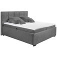 POLSTERBETT Matratze, Bettkasten, Topper Graphitfarben 180/200 cm  - Graphitfarben/Schwarz, KONVENTIONELL, Kunststoff/Textil (180/200cm) - Esposa