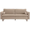 SCHLAFSOFA Cord Hellbraun  - Hellbraun/Buchefarben, MODERN, Holz/Textil (208/78/96cm) - Livetastic