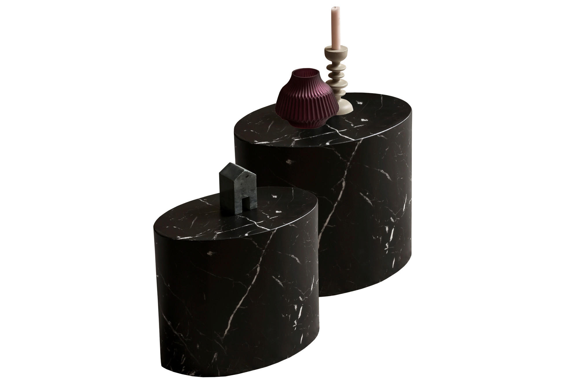 Couchtischset Schwarz 2-Teilig