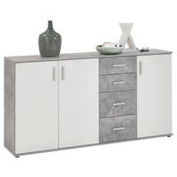 KOMMODE  in 160/83/35 cm  - Silberfarben, KONVENTIONELL, Holzwerkstoff/Kunststoff (160/83/35cm) - MID.YOU