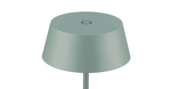 AKKU-TISCHLEUCHTE 15/25 cm  - Grau, Design, Kunststoff/Metall (15/25cm) - Dieter Knoll