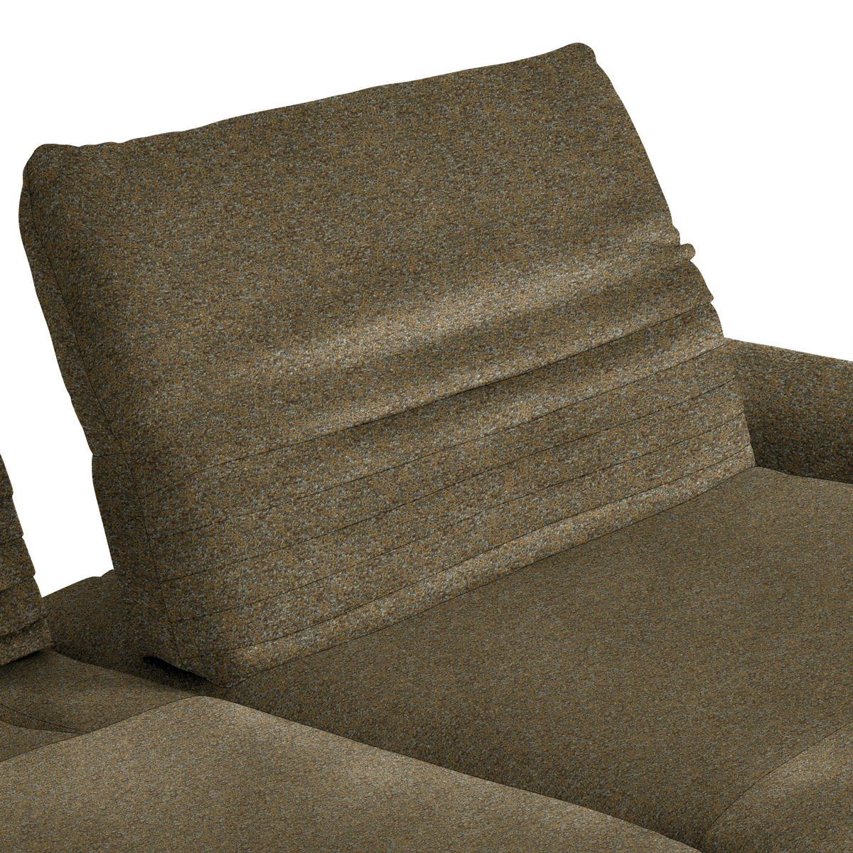 ECKSOFA  in Bouclé Khaki  280/170-195 cm  - Khaki/Schwarz, Design, Textil/Metall (280/170-195cm) - Dieter Knoll