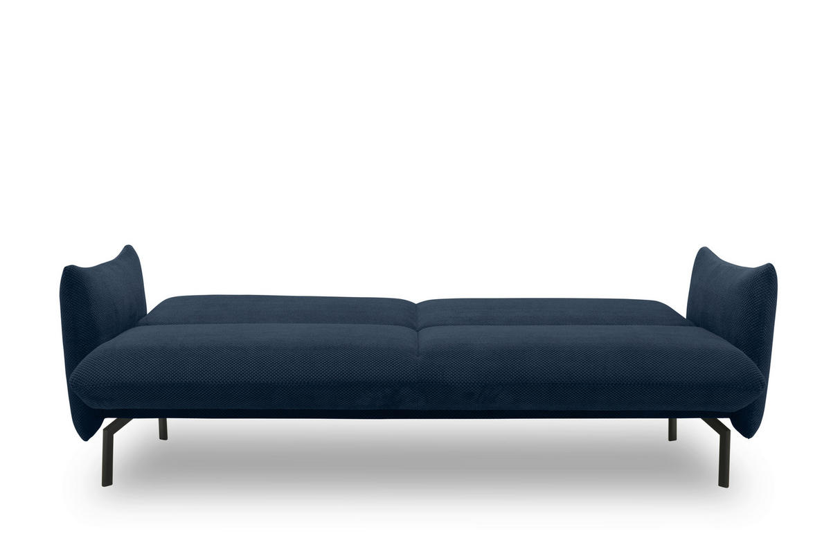 SCHLAFSOFA in Mikrofaser Blau  - Blau/Schwarz, Design, Textil/Metall (234/102/95cm) - MID.YOU