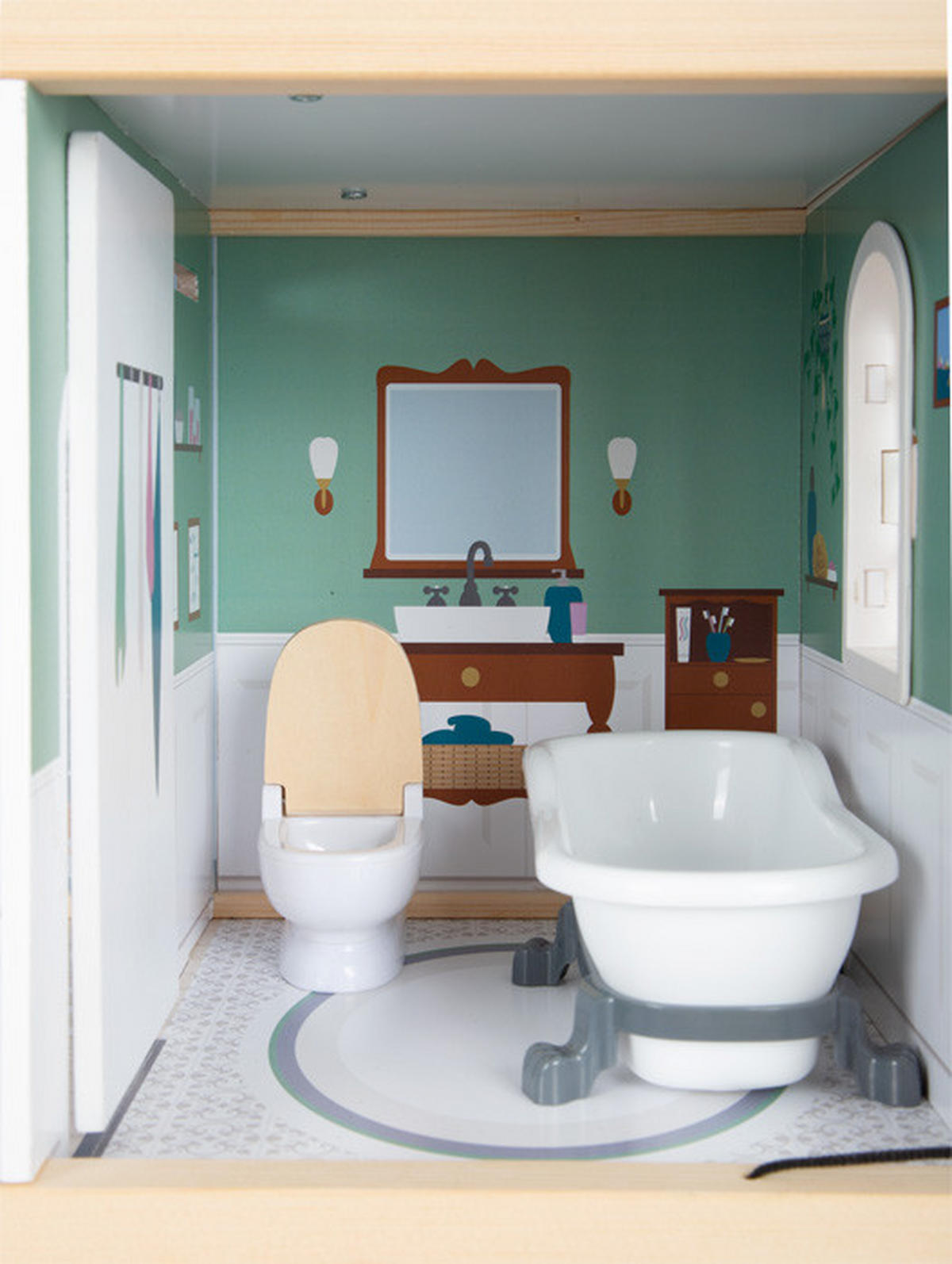 PUPPENHAUS  - Multicolor, Basics, Holz/Kunststoff (63/76/32cm) - small foot