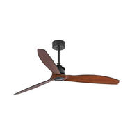 Ventilator mit Beleuchtung CONILLAS 128/64 cm   - Walnussfarben/Schwarz, Basics, Kunststoff/Metall (128/64cm)