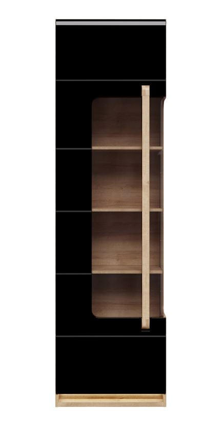 Vitrină in negru lucios intens