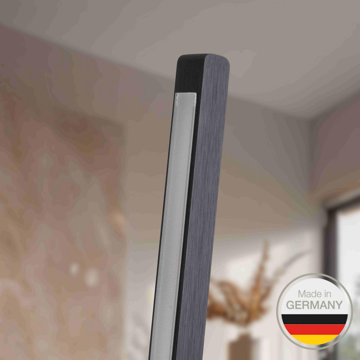 LED-STEHLEUCHTE    - Schwarz, KONVENTIONELL, Metall (158/20/20cm) - Ambiente