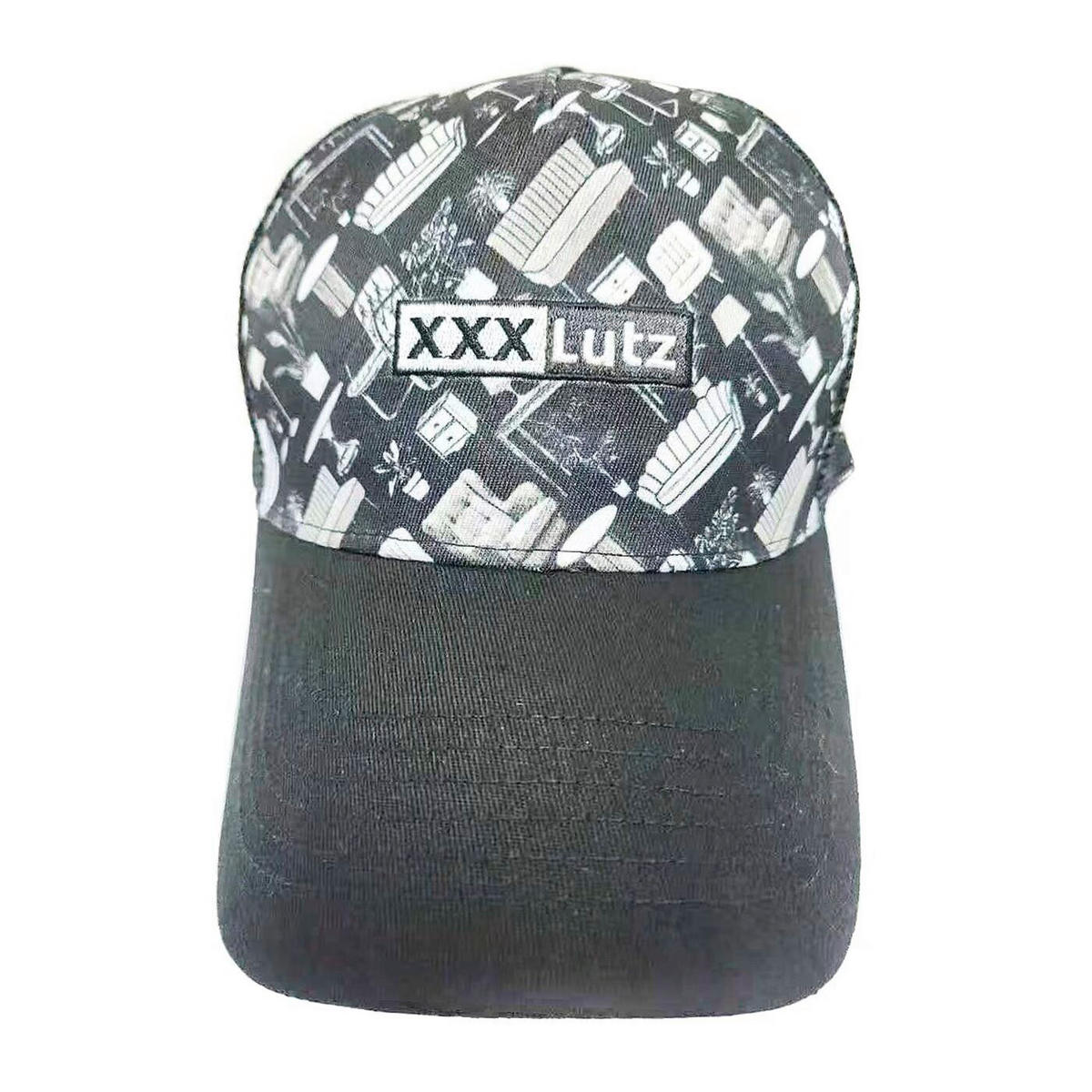 BASEBALLKAPPE - Schwarz/Weiß, Design, Textil