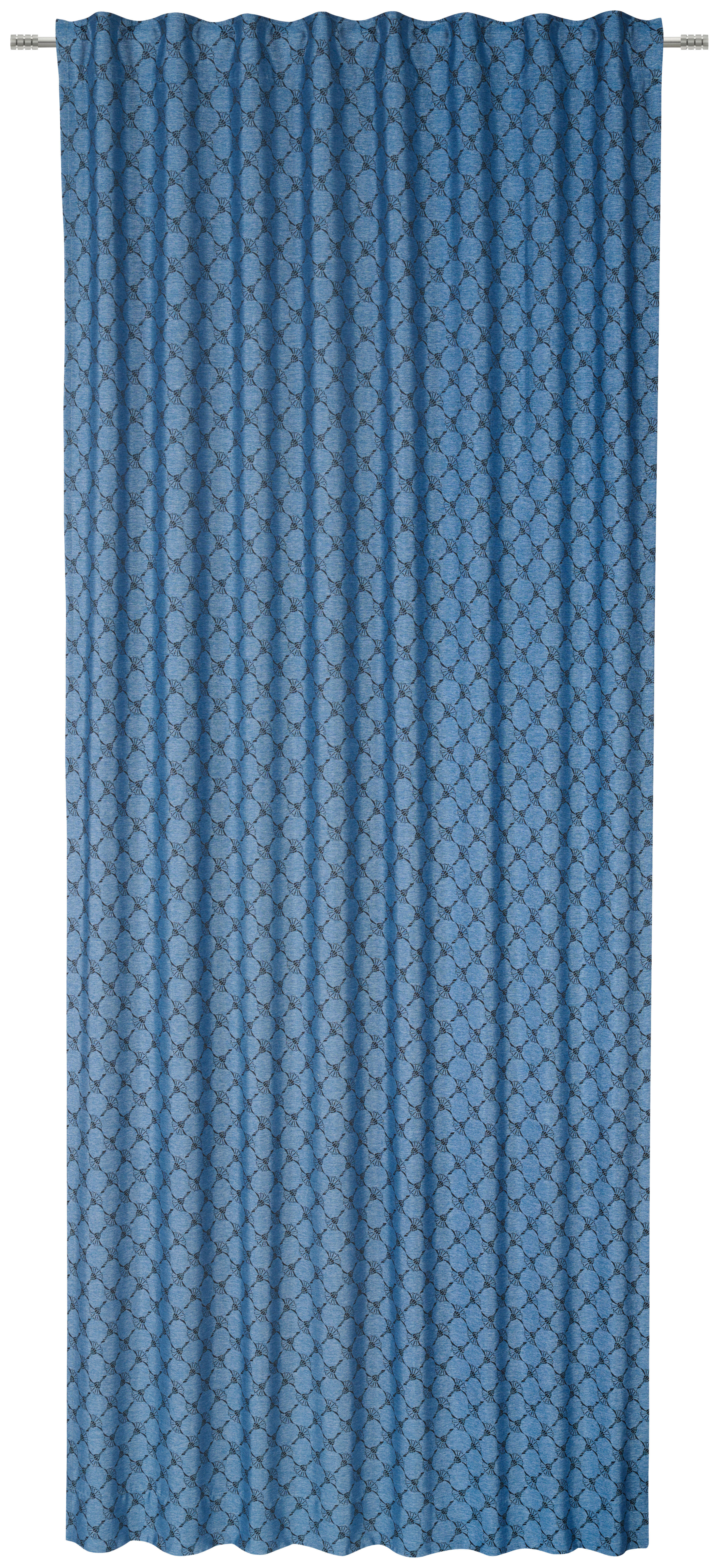 FERTIGVORHANG blickdicht  - Blau, Design, Textil (130/250cm) - Joop!