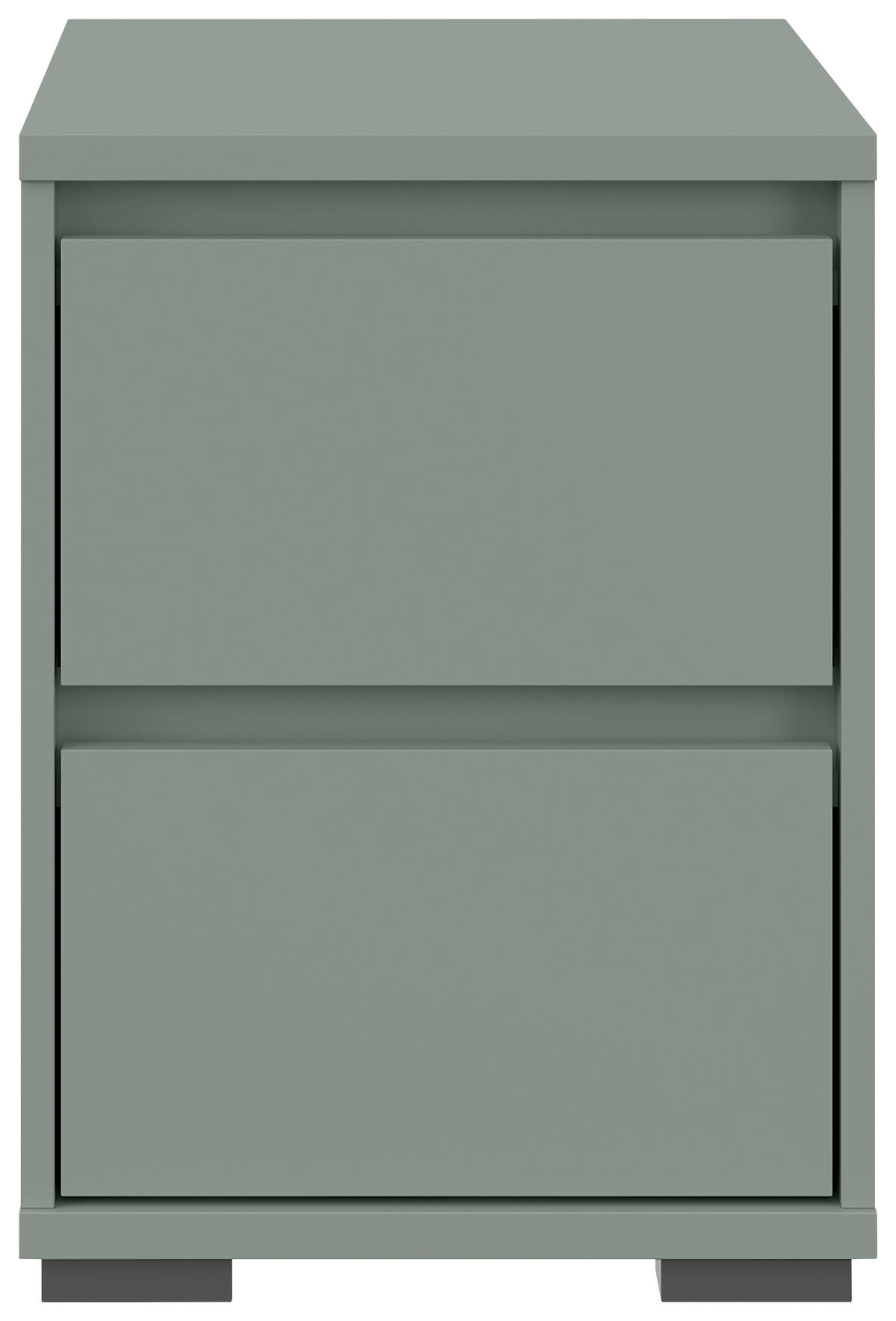 NACHTSCHRANK 40,1/54,8/48 cm  - Anthrazit/Graugrün, Design, Holzwerkstoff/Kunststoff (40,1/54,8/48cm) - Carryhome