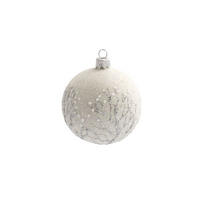 JULGRANSKULA 10 cm  - vit/silver, Lifestyle, metall/glas (10cm) - Best Price