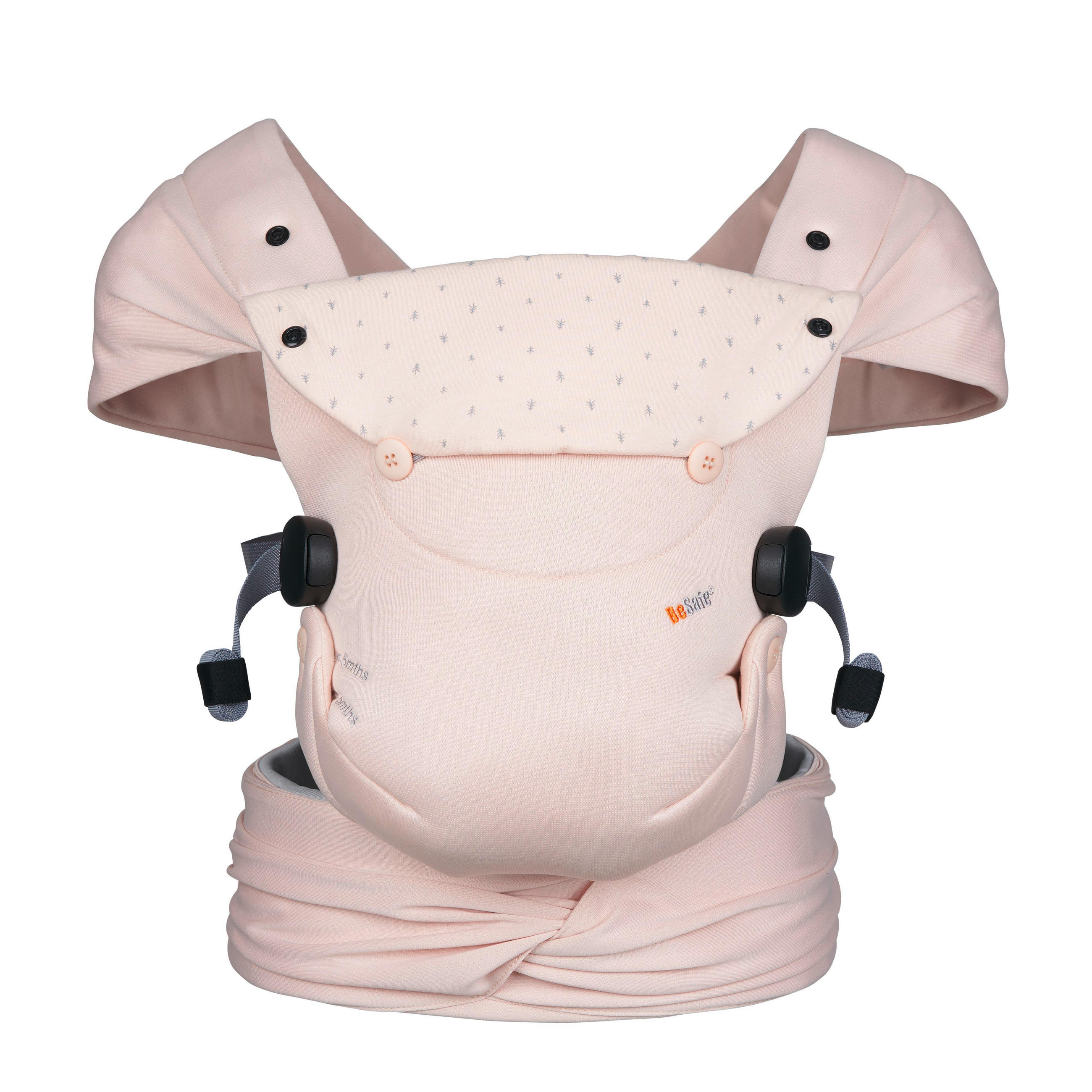 ERGONOMSKA NOSILJKA NEWBORN HAVEN - antracit, Basics, tekstil (0,8kg) - Besafe