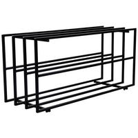 SCHUHREGAL Schwarz  - Schwarz, Basics, Metall (92,5/43/31cm) - Xora