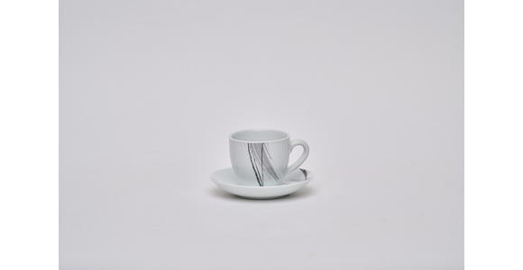 KOMBISERVICE Roma 62-teilig  - Schwarz/Weiß, Basics, Keramik - Novel