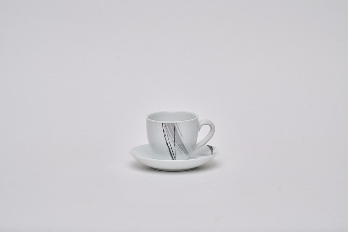 KOMPLETT SERVIS Roma 62 delar  - vit/grå, Basics, keramik - Novel