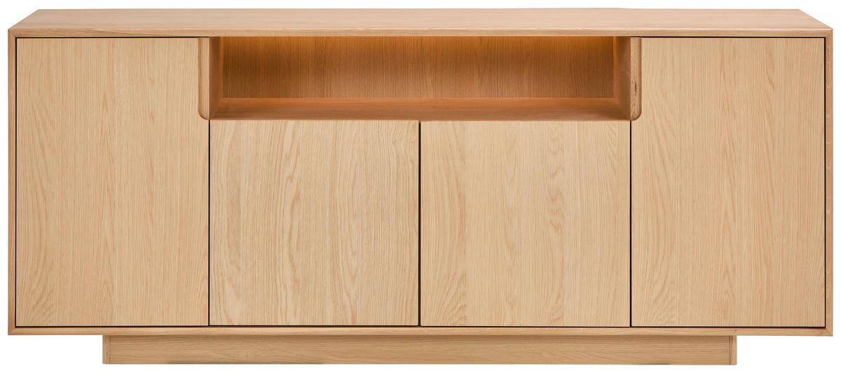 ŠIROKÁ KOMODA, dub, barvy dubu, 180/75/40 cm - barvy dubu, Design, dřevo/kompozitní dřevo (180/75/40cm) - Livetastic