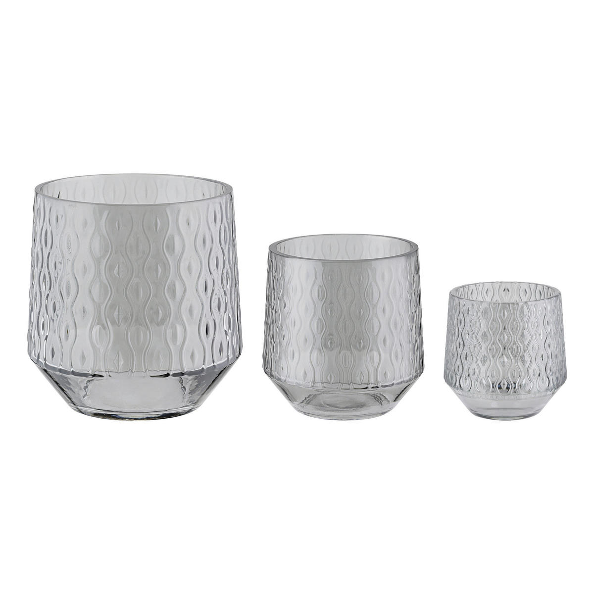WINDLICHT - Grau, LIFESTYLE, Glas (14,3/14,3cm)