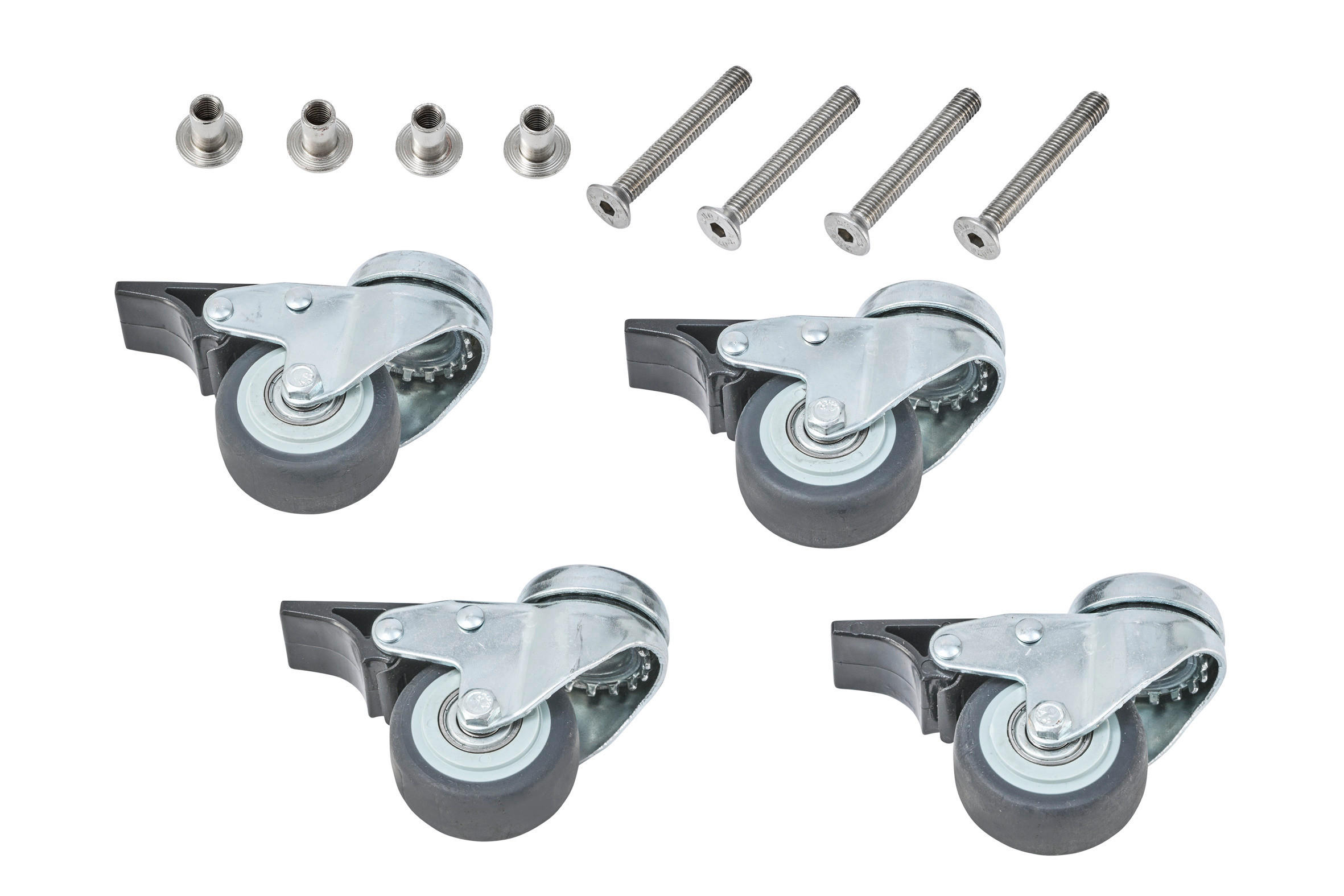 MÖBELROLLEN - Silberfarben, Basics, Metall (5/7cm) - Glatz