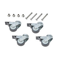 MÖBELROLLEN - Silberfarben, Basics, Metall (5/7cm) - Glatz