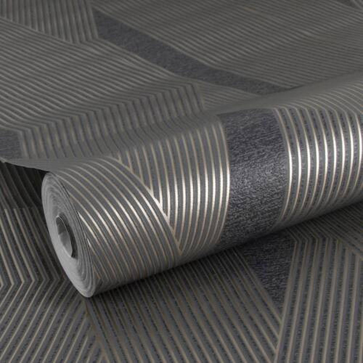 NON WOVEN-TAPET 52/1000 cm  - antracit, Basics, papper/plast (52/1000cm)