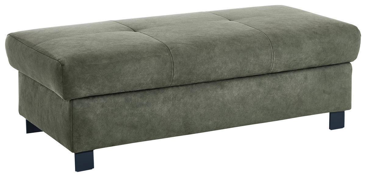 SCHLAFSOFA in Textil Dunkelgrün  - Dunkelgrün/Schwarz, Konventionell, Textil/Metall (232/77/116cm) - Dieter Knoll