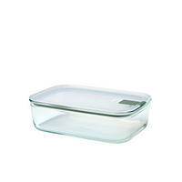 DÓZA NA SKLADOVANIE POTRAVÍN plast, sklo  plast 1,5 l - priehľadné/olivovozelená, Konventionell, plast/sklo (23,8/16,7/7cm) - Mepal