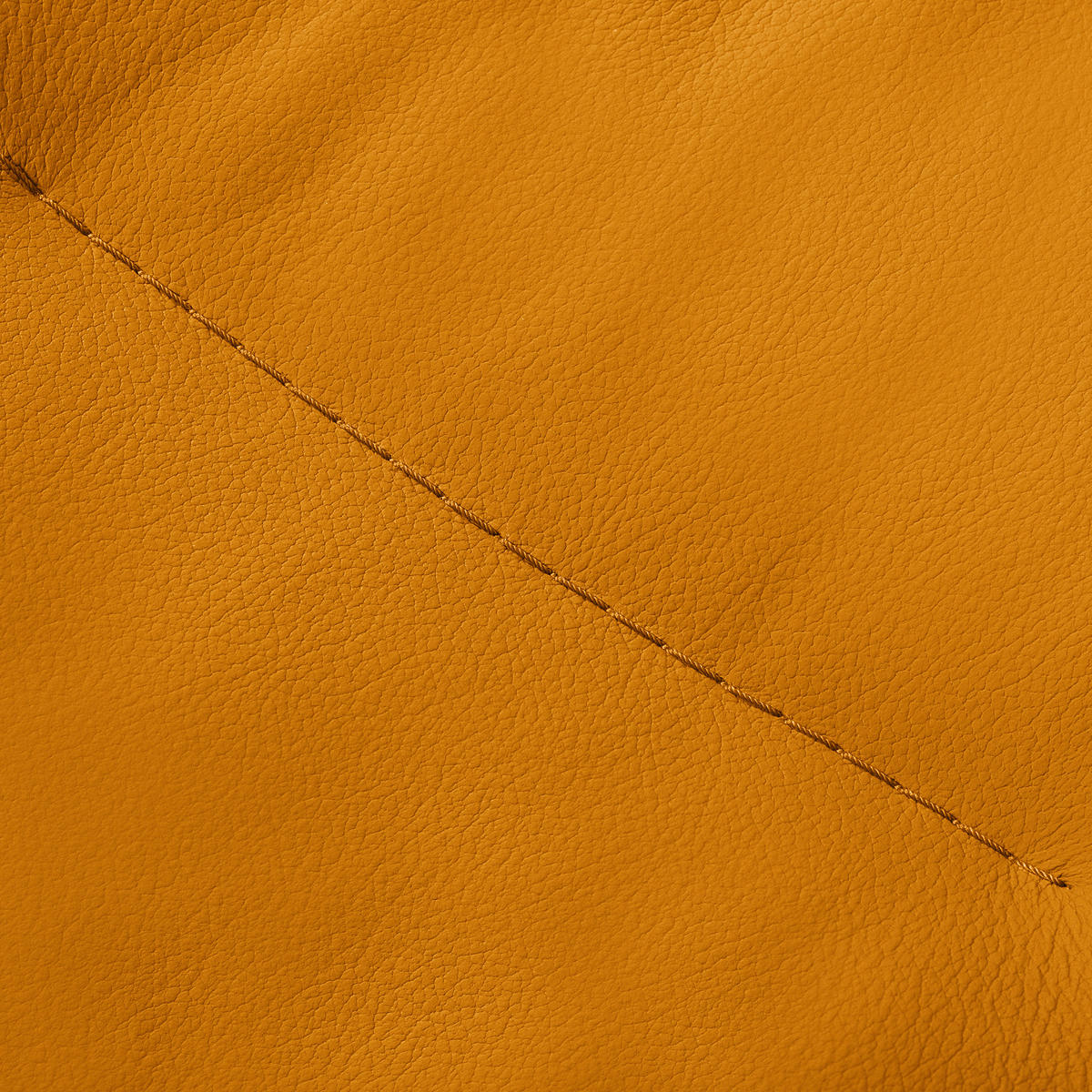 SESSELSET Echtleder Currygelb  - Currygelb/Schwarz, Design, Leder/Metall (67/87/74cm) - Livetastic