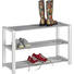 SCHUHREGAL 80/50/30 cm - Chromfarben/Weiß, Design, Holzwerkstoff/Metall (80/50/30cm) - Carryhome SCHUHREGAL 80/50/30 cm - Chromfarben/Weiß, Design, Holzwerkstoff/Metall (80/50/30cm) - Carryhome