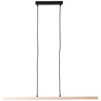 LED-PENDELLEUCHTE 103/6/150 cm    - Schwarz/Kieferfarben, Design, Holz/Kunststoff (103/6/150cm) - Brilliant