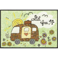 FUßMATTE  40/60 cm  Multicolor  - Multicolor, KONVENTIONELL, Kunststoff/Textil (40/60cm) - wash+dry