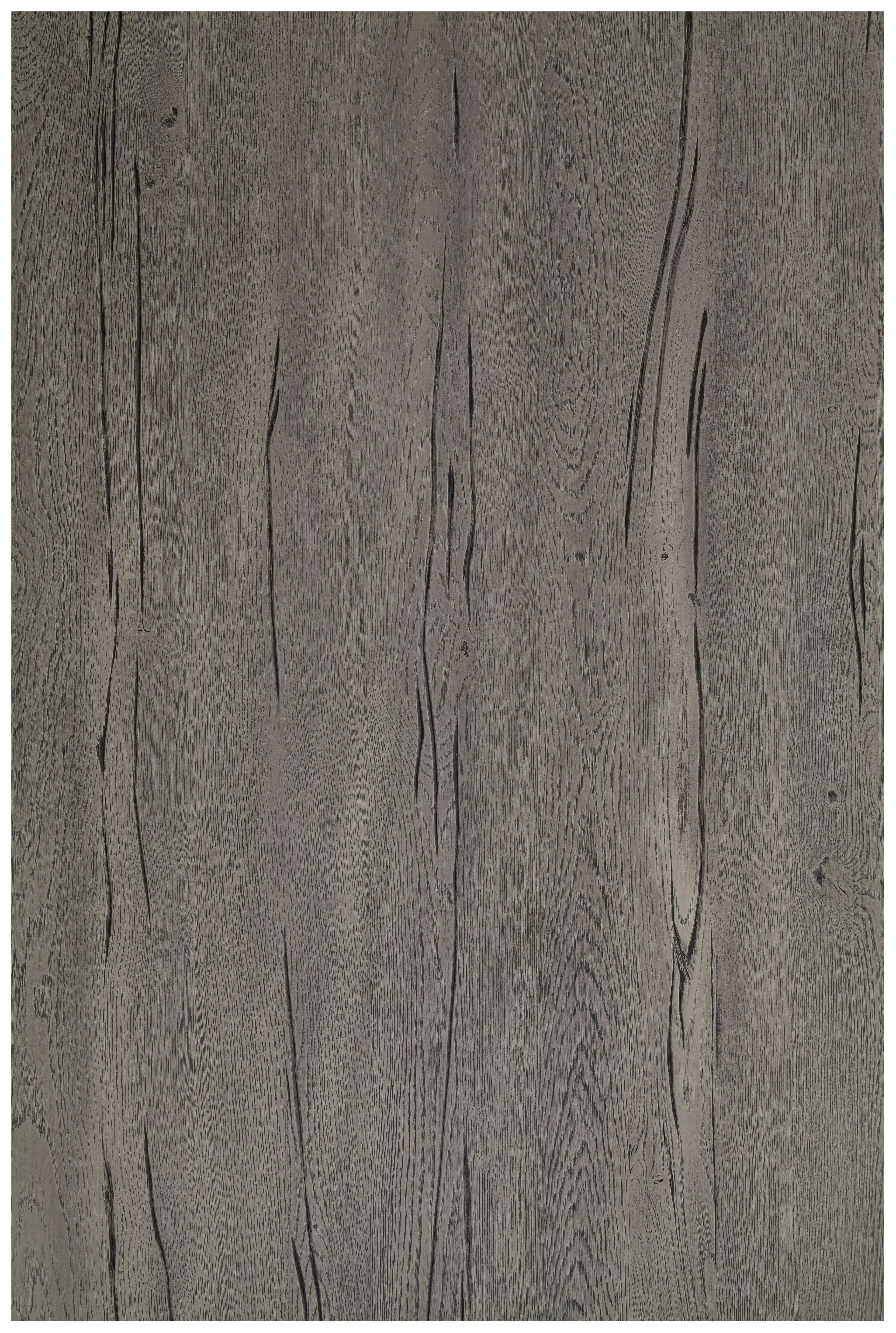 TISCHPLATTE - Trapez Kante 160/90/6 cm Eiche massiv Holz Grau, Eichefarben  - Eichefarben/Grau, Design, Holz (160/90/6cm) - Waldwelt