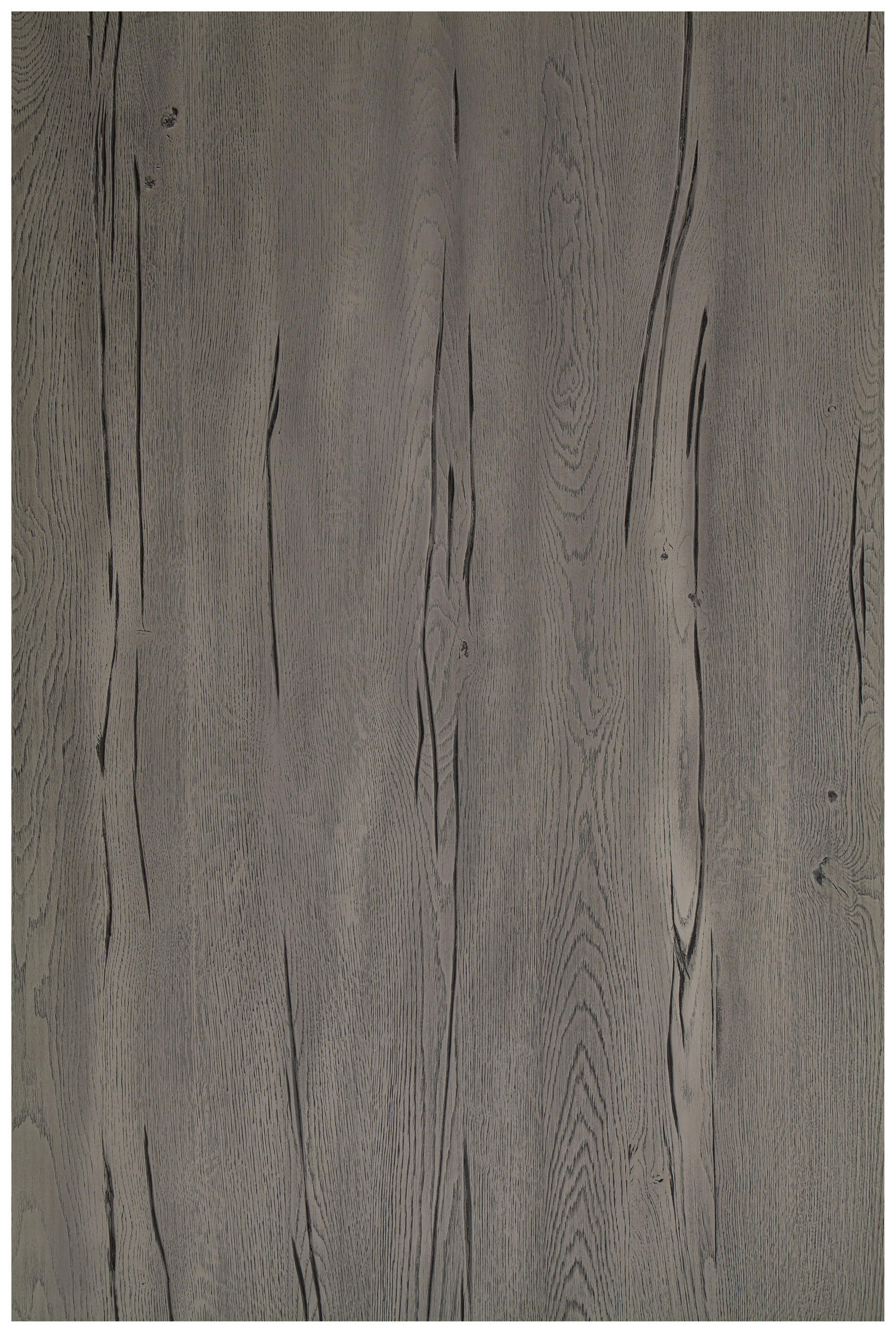 TISCHPLATTE Eiche massiv Grau, Eichefarben  - Eichefarben/Grau, Design, Holz (170/90/6cm) - Waldwelt