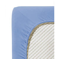 SPANNBETTTUCH Jenny C Single-Jersey  - Blau, Basics, Textil (200/200cm) - Fleuresse