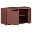 GARDEROBENBANK - Terracotta/Grau, MODERN, Kunststoff (74,5/41,5/34,9cm) - Carryhome