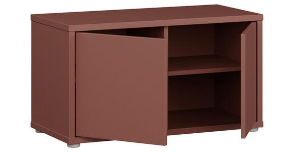 GARDEROBENBANK - Terracotta/Grau, MODERN, Kunststoff (74,5/41,5/34,9cm) - Carryhome