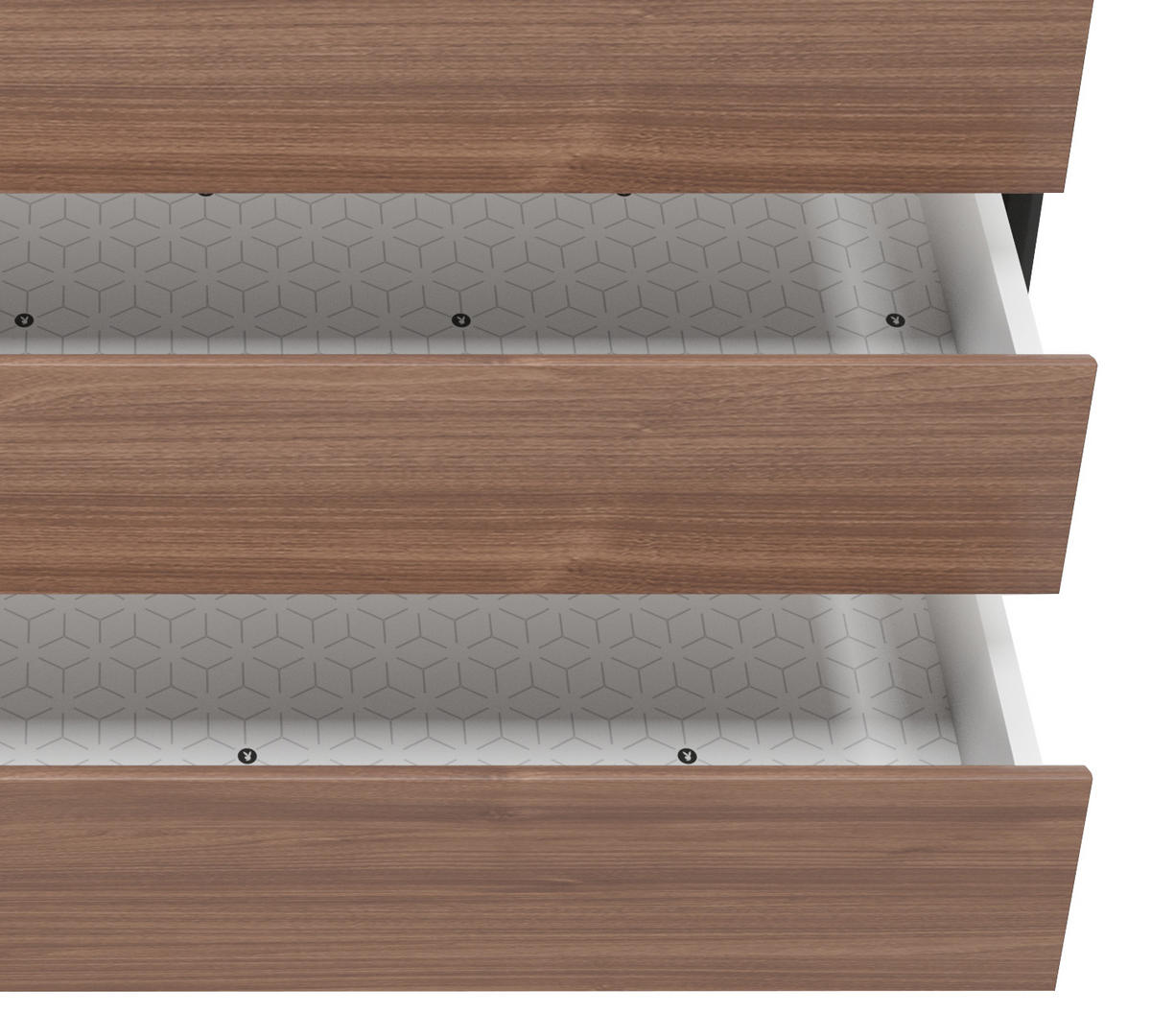 KOMMODE PLAYBOY  in 100/92/42 cm  - Walnussfarben, KONVENTIONELL, Holz/Holzwerkstoff (100/92/42cm) - Playboy