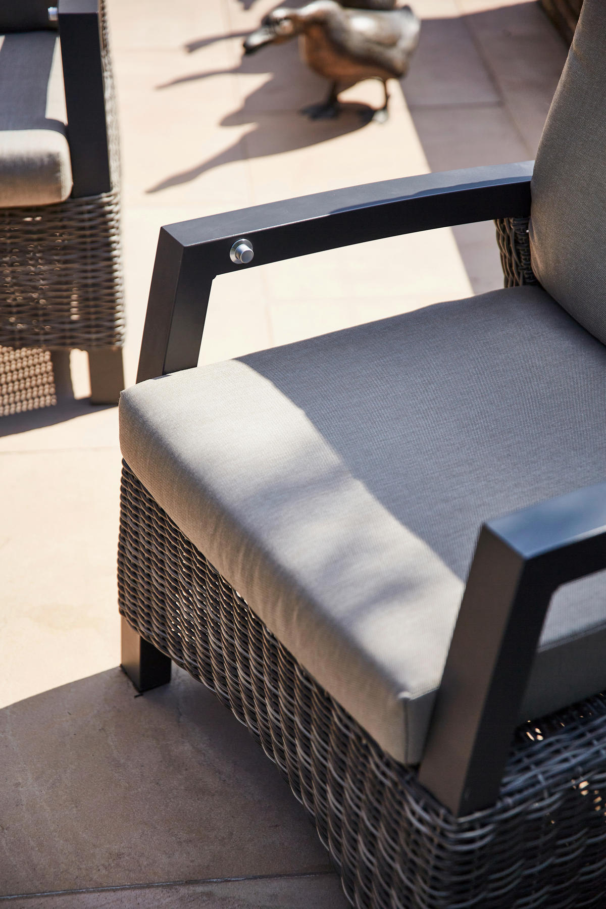 LOUNGEGARNITUR 4-teilig   72/103/83 cm Aluminium  - Grau, Basics, Keramik/Kunststoff (72/103/83cm) - Siena Garden