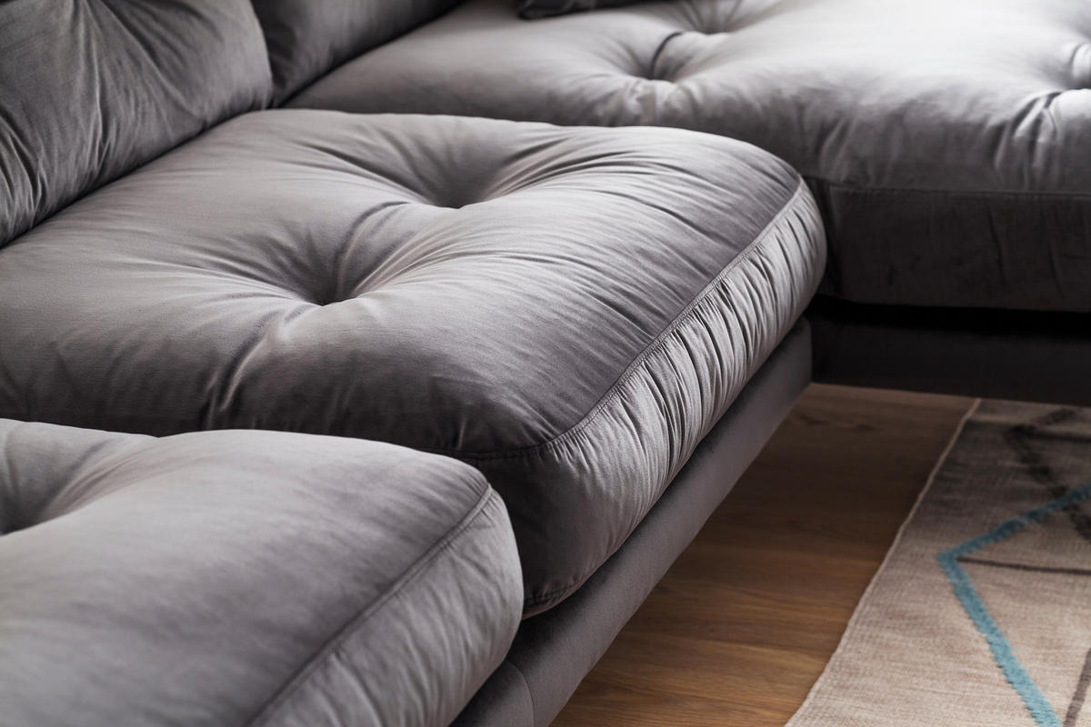 ECKSOFA Eckteil  TOKIO-2S.REC Grün Samt  - Grün, MODERN, Holz/Textil (275/157cm) - MID.YOU