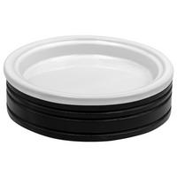 MÝDLENKA černá, bílá - bílá/černá, Basics, dřevo/keramika (13,3/4cm) - Sadena