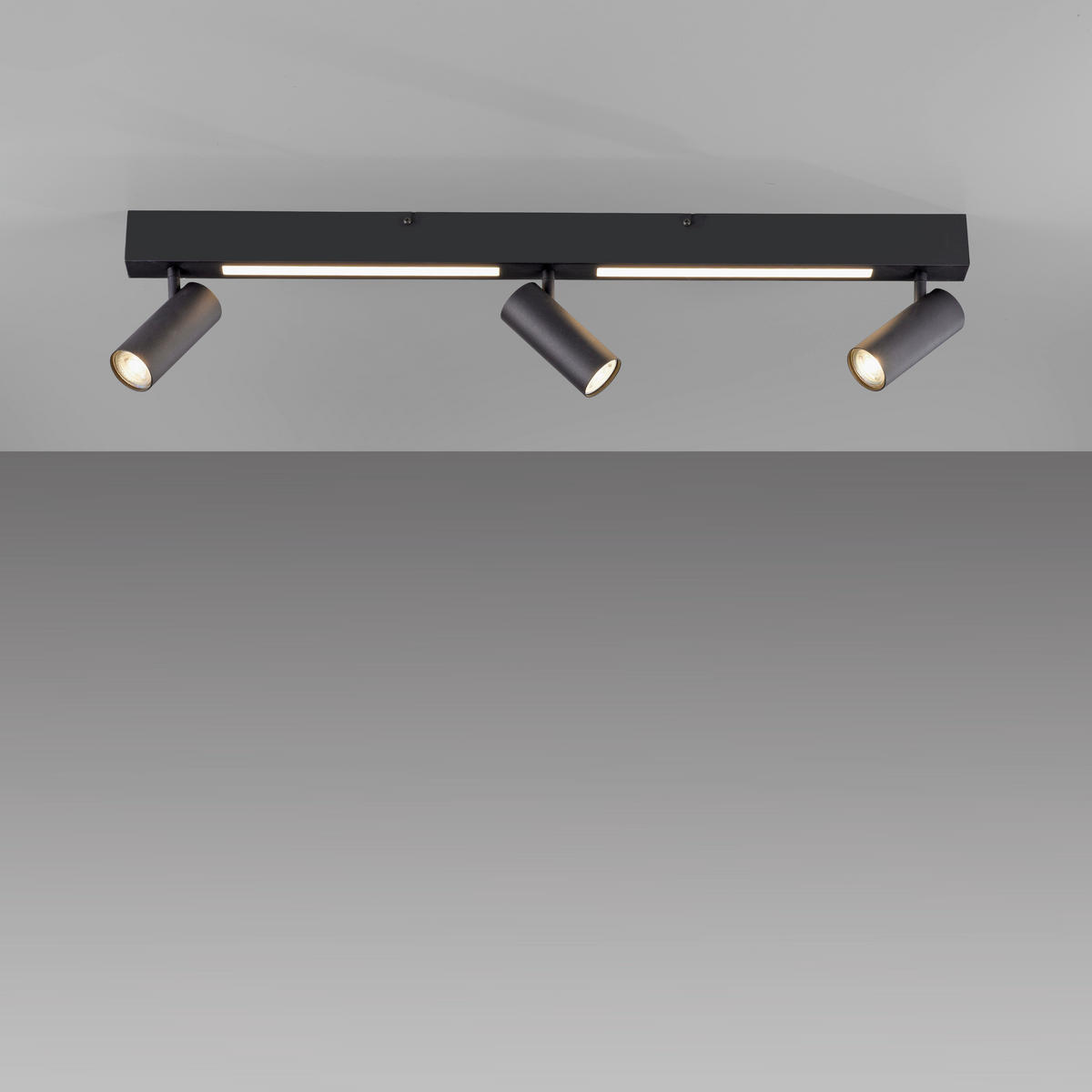 LED-DECKENLEUCHTE 101,5/22/20,5 cm   - Schwarz, Design, Kunststoff/Metall (101,5/22/20,5cm) - Schöner Wohnen