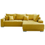 WOHNLANDSCHAFT in Gelb  - Gelb/Silberfarben, Design, Holz/Textil (287/197cm) - Cantus