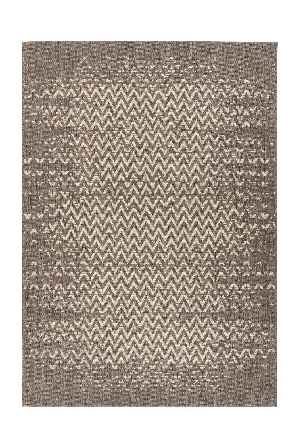 Flachwebteppich Splash 600 Braun/Creme, 80x150 cm