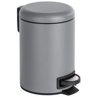 TRETEIMER Leman 3 L  - Schwarz/Grau, Basics, Kunststoff/Metall (17/25cm) - Wenko