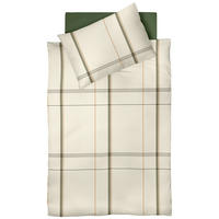 ÁGYNEMŰHUZAT-GARNITÚRA 140/200 cm  - sötétnarancs/olívazöld, Basics, textil (140/200cm) - Fleuresse
