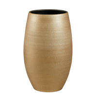 KVETNÍK keramika, 50/31 cm - zlatá, Basics, keramika (50/31cm)