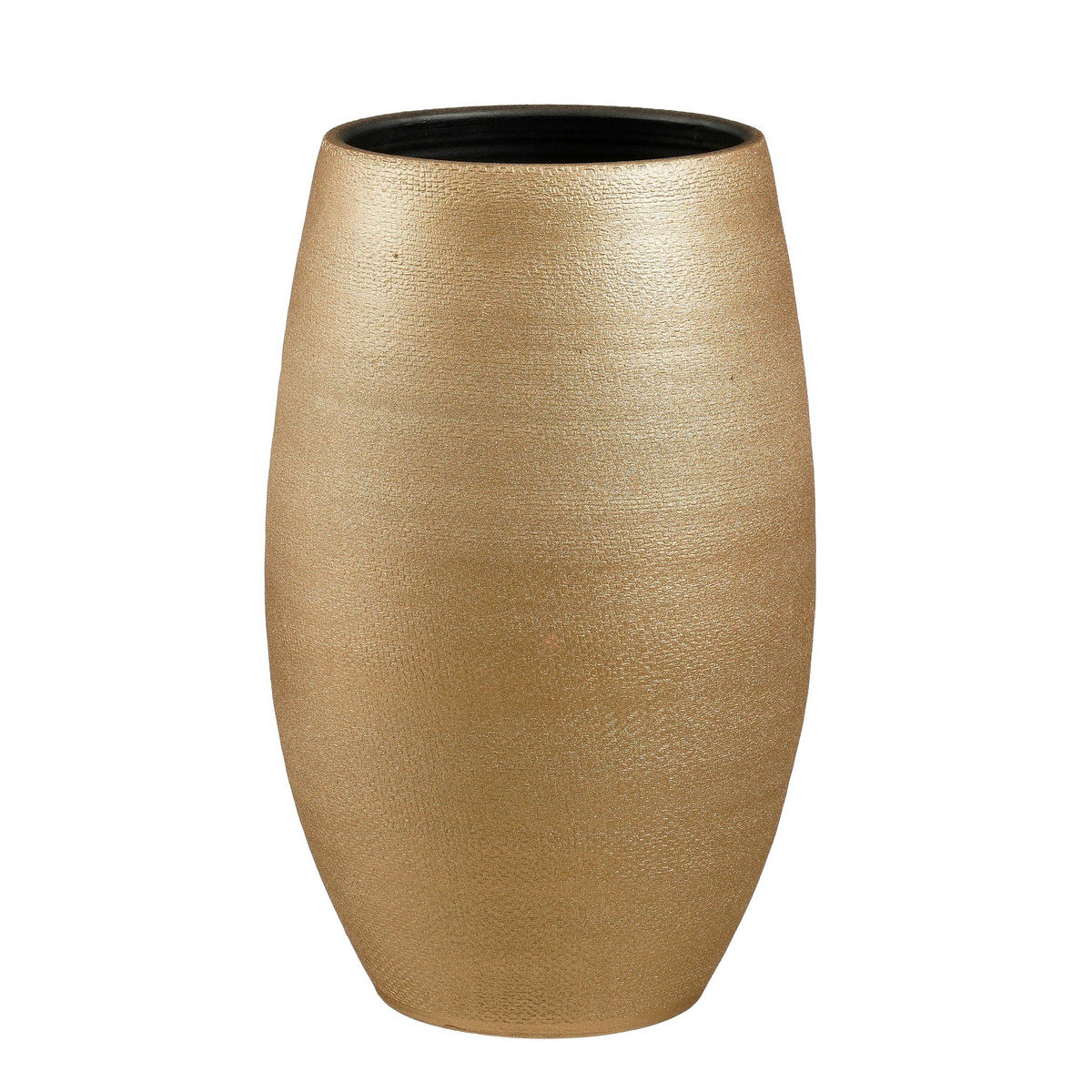 KVETNÍK keramika, 50/31 cm - zlatá, Basics, keramika (50/31cm)
