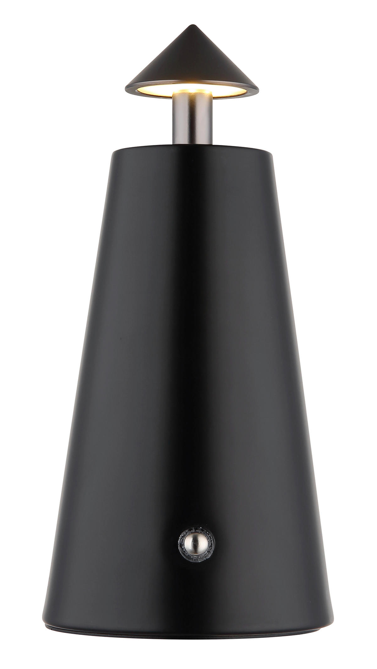 STOLNÍ LAMPA NA BATERIE, dotykový stmívač, 9/19 cm  - bílá/černá, Design, kov/plast (9/19cm) - Globo