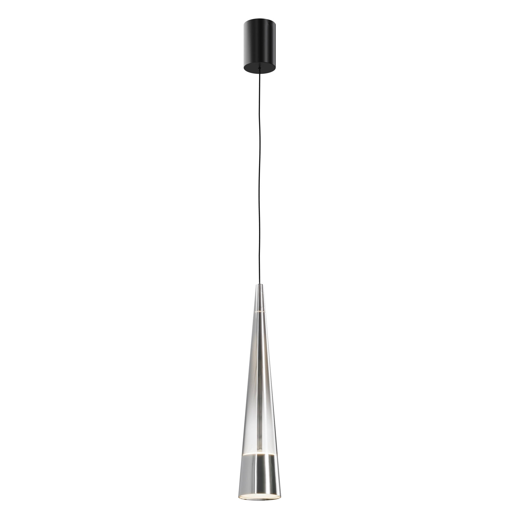PENDELLEUCHTE 8/38,9 cm    - Chromfarben, Trend, Glas/Metall (8/38,9cm) - MAYTONI